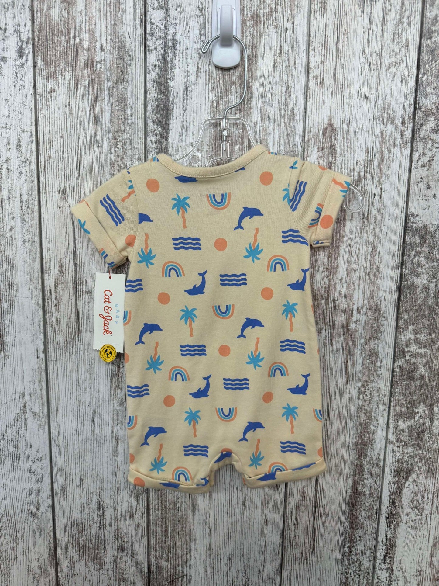 0-3M CAT & JACK DOLPHIN ONESIE