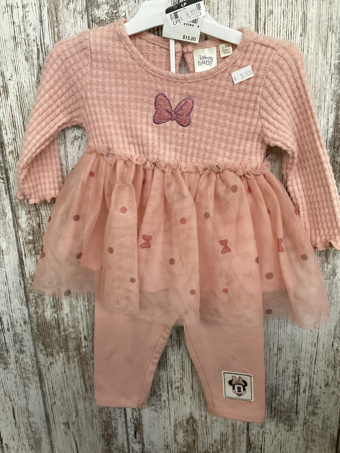 3-6M Disney Mini Mouse 2pc Outfit