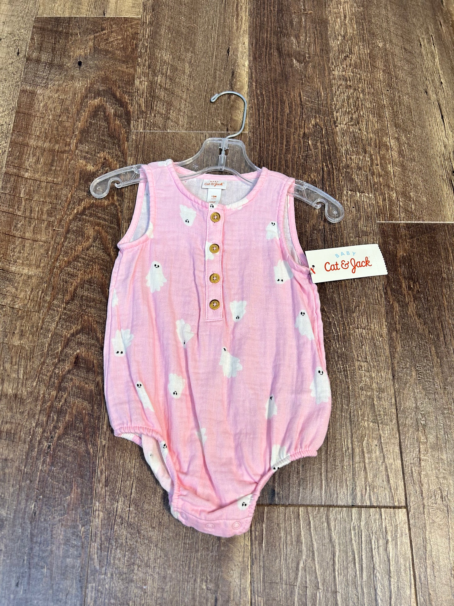 12M Cat&Jack Ghost Bodysuit