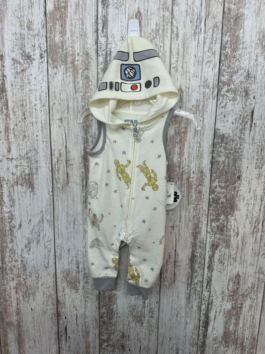 0-3M STAR WARS HOODED ONESIE