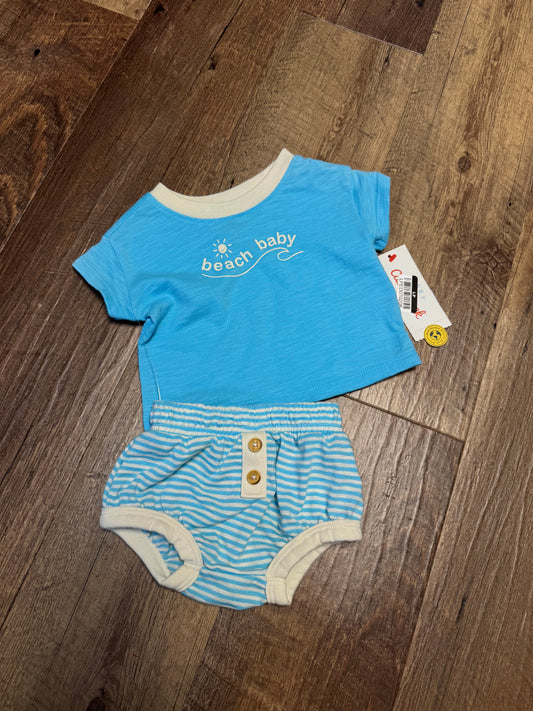 Newborn Cat&Jack Beach Babe Outfit