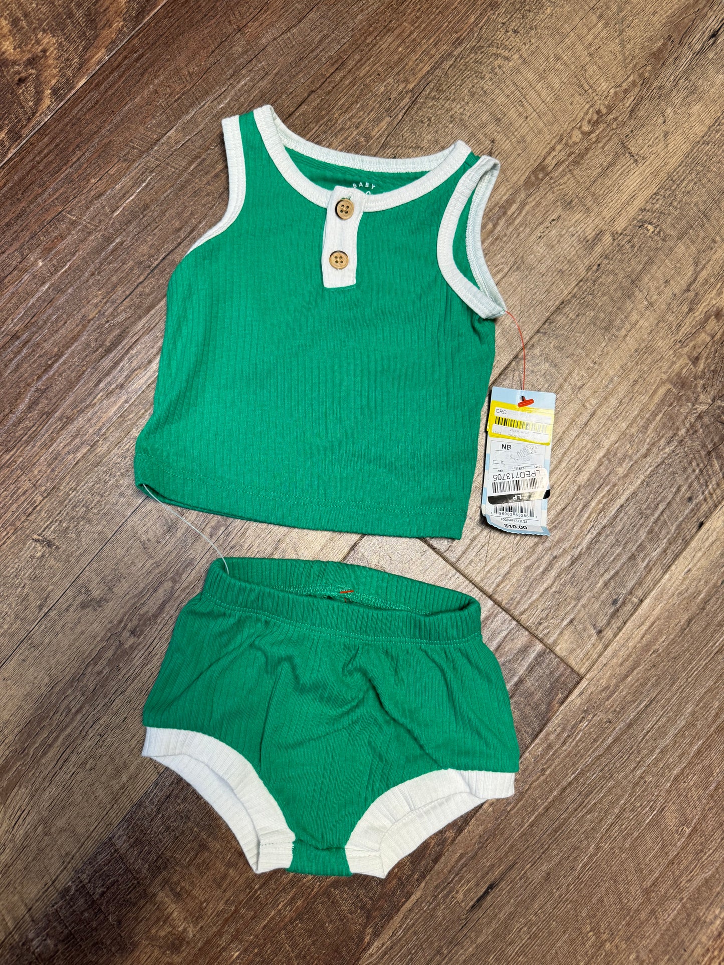 Newborn Cat&Jack Green Outfit