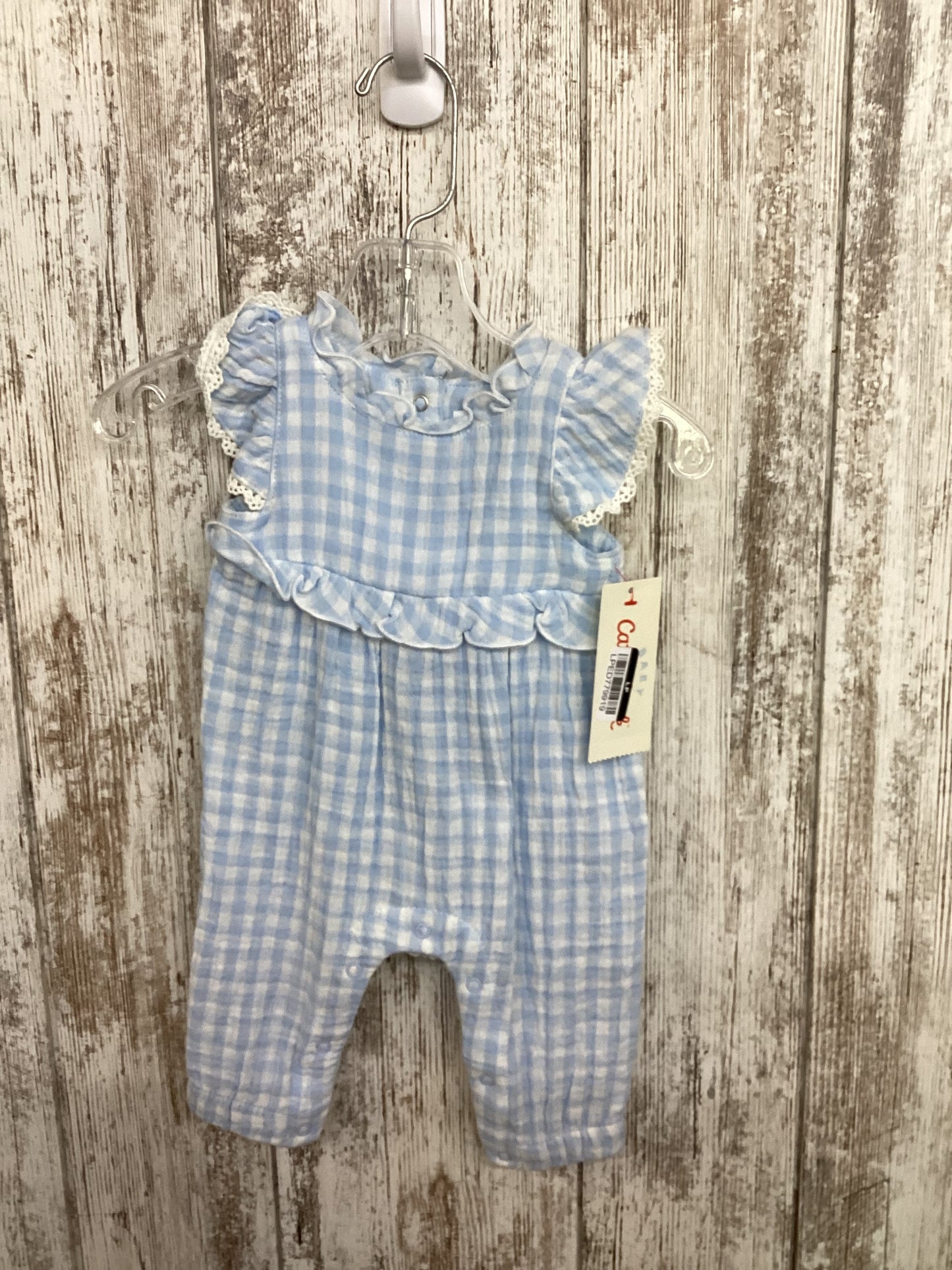 Newborn Cat&Jack Blue Plaid