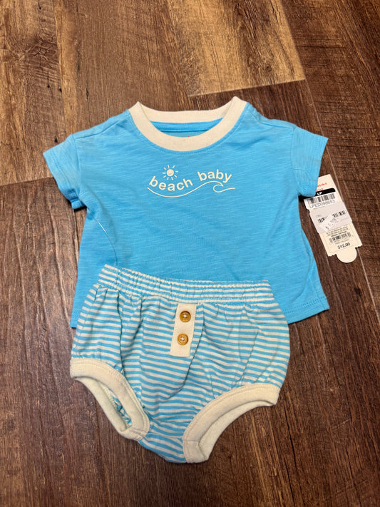 0-3M Cat&Jack Beach Babe Outfit