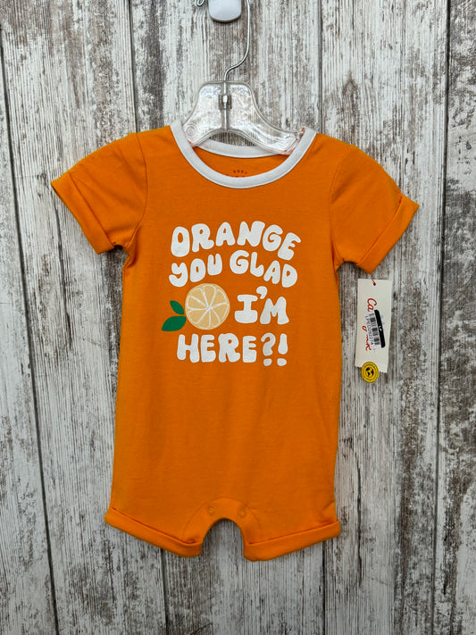 3-6M Cat&Jack Orange Onesie