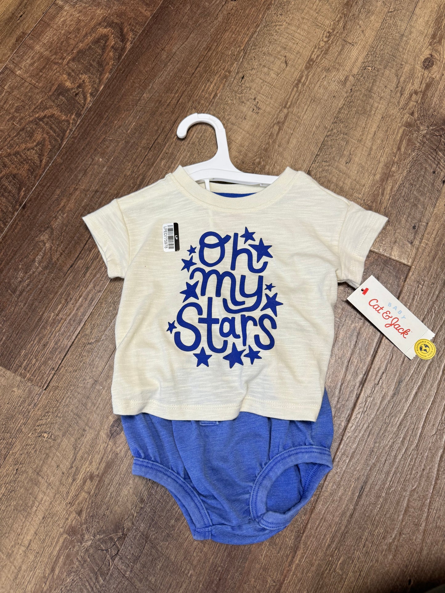 3-6M Cat&Jack Oh my Stars Outfit