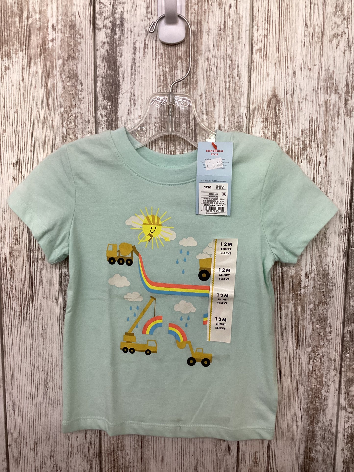 12M Cat&Jack Rainbow Construction Shirt