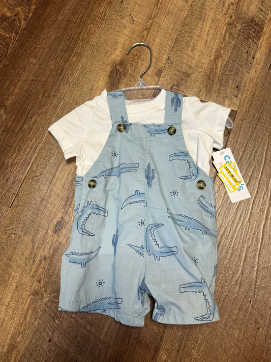 3M Carter’s Alligator Overall Outfit