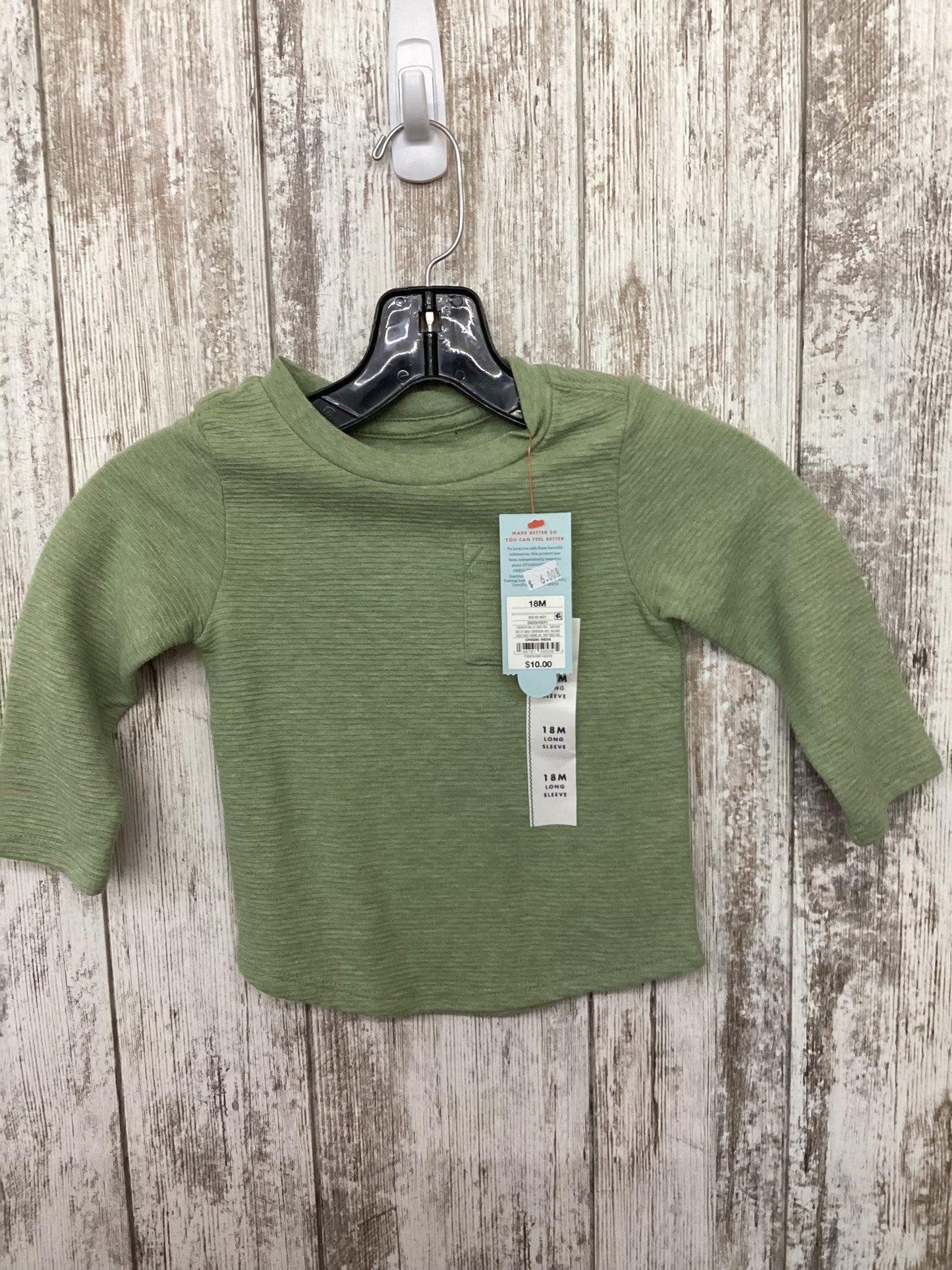 18M Cat&Jack Green Long Sleeve