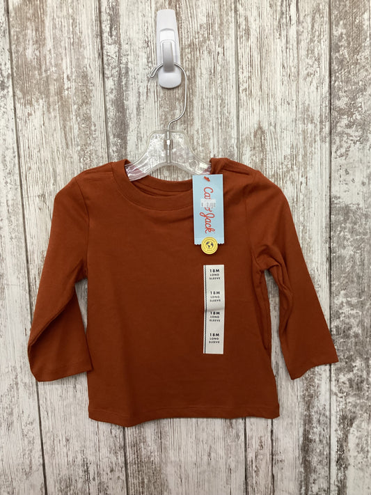 18M Cat&Jack Burnt Orange Long Sleeve