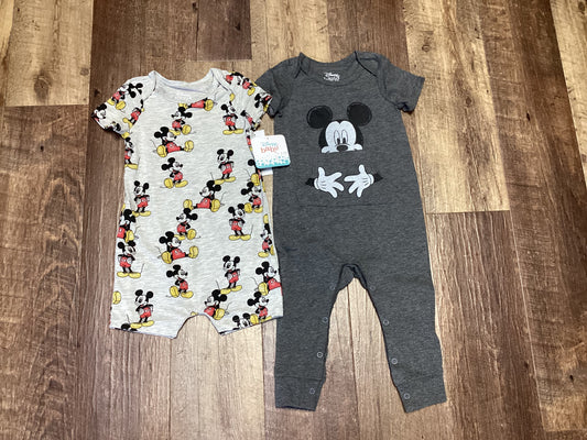 18M Mickey Mouse Bodysuits