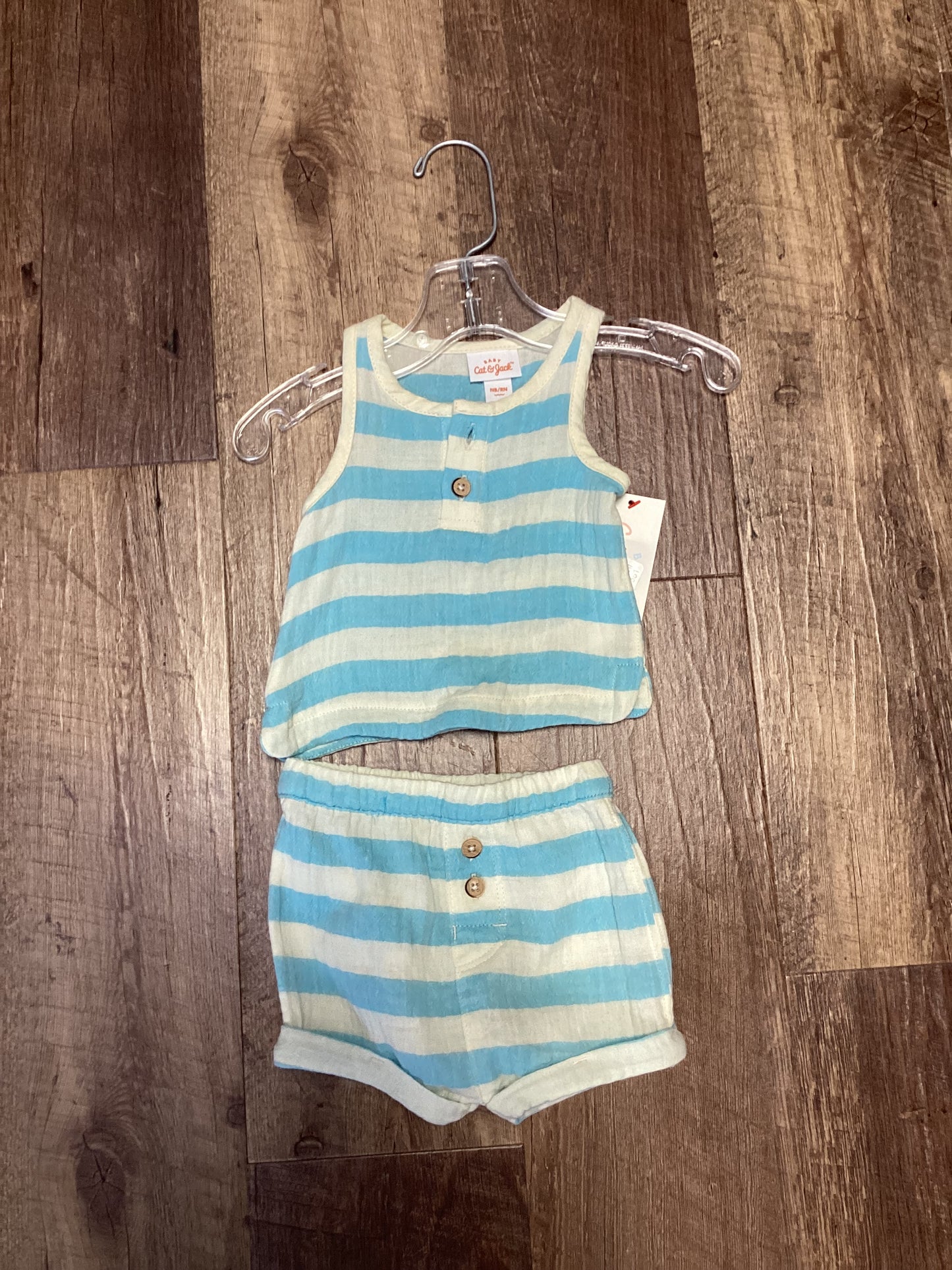 Newborn Cat&Jack Stripe Outfit