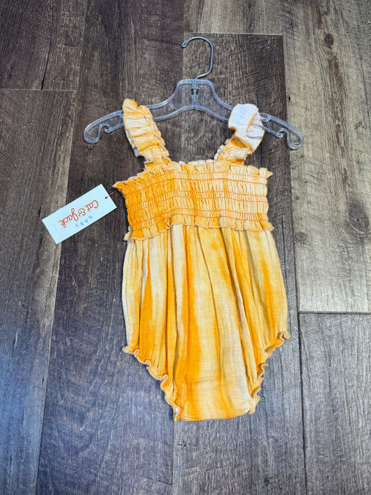 3-6M Cat&Jack Orange TieDye Bodysuit