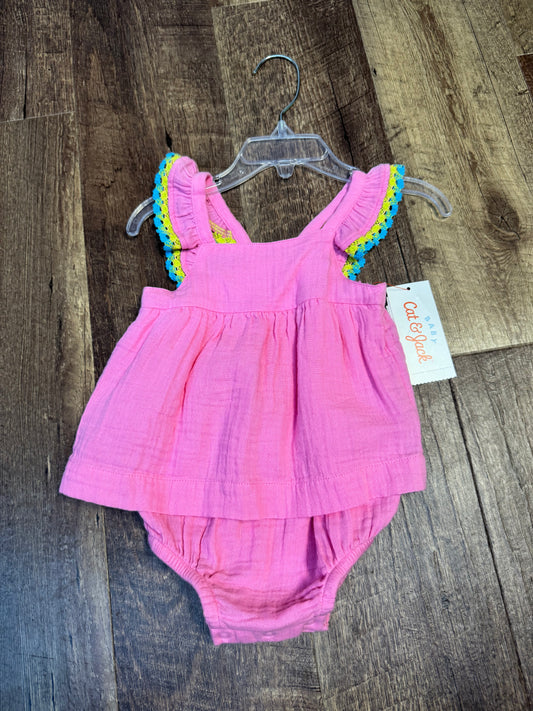 3-6M Cat&Jack Pink Bodysuit