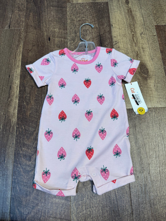 6-9M Cat&Jack Strawberry Bodysuit