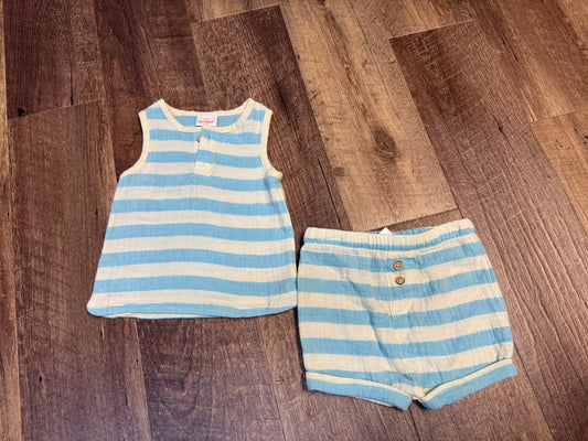 6-9M Cat&Jack Stripe Outfit