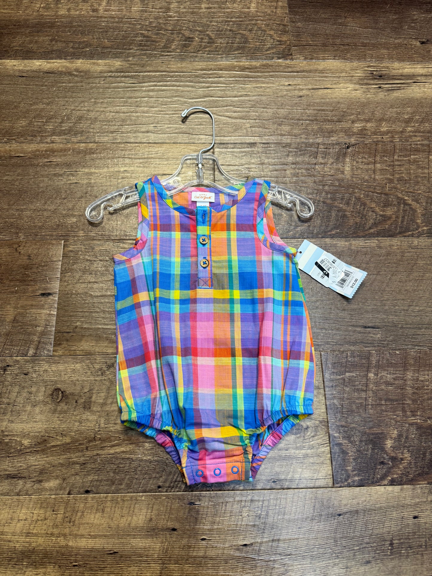 3-6M Cat&Jack Plaid