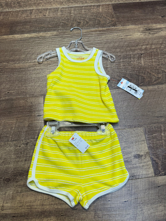 6-9M Cat&Jack Yellow Outfit