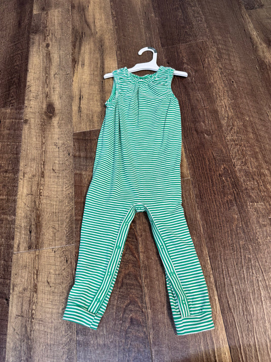 18M Cat&Jack Green Stiped Bodysuit