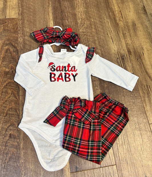 6-9M PatPat Santa Baby Outfit