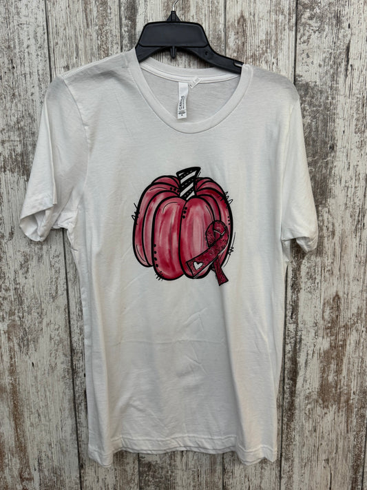 M - Pink Ribbon Pumpkin Shirt