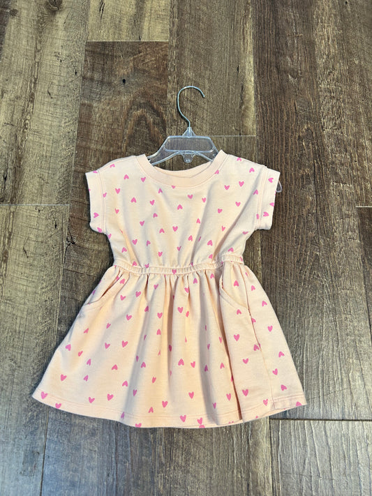 18M Cat&Jack Pink Heart Dress